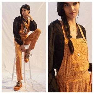 NWOT Anthropologie Cloth and Stone Floral Everyday Overalls